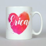 Tazza personalizzata - Cuore acquarello