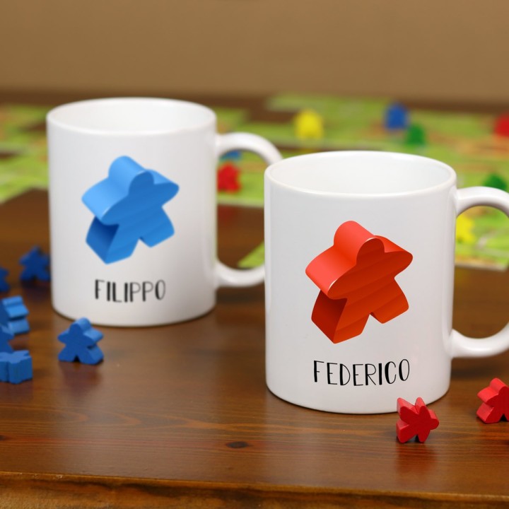 Tazza personalizzata Meeple