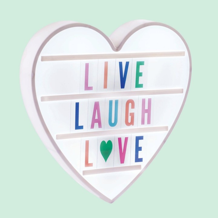 Lampada Cuore personalizzabile