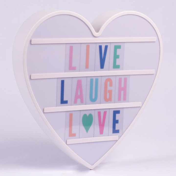 Lampada Cuore personalizzabile