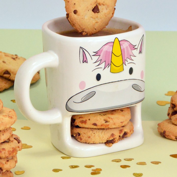 Mug Unicorno mangia biscotti