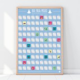 Poster 100 posizioni Yoga