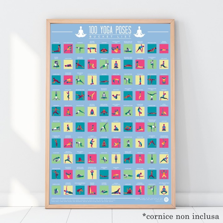 Poster 100 posizioni Yoga