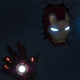 Luce da parete 3D Iron Man