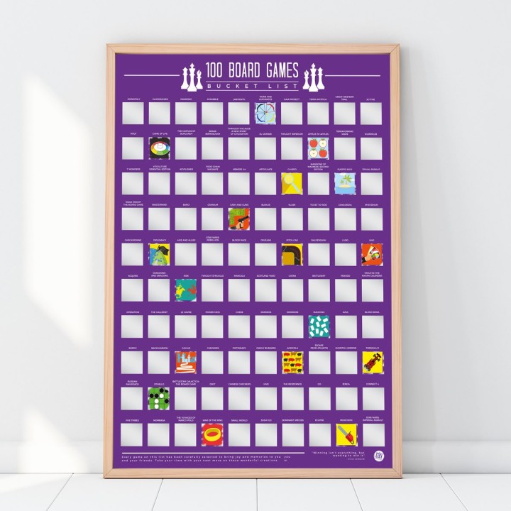 Poster 100 Giochi in scatola da giocare