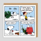 Biglietto di Natale Peanuts - Albero