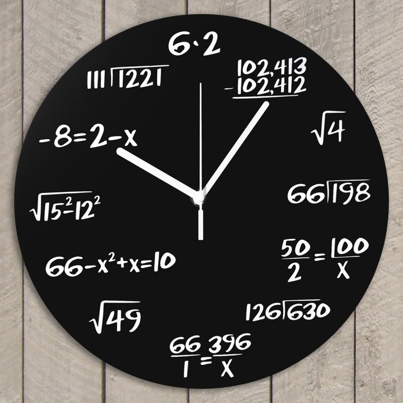 Orologio da parete matematico