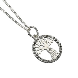 Collana Platano Picchiatore con Swarovski