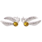 Orecchini Boccino d'Oro con Swarovski