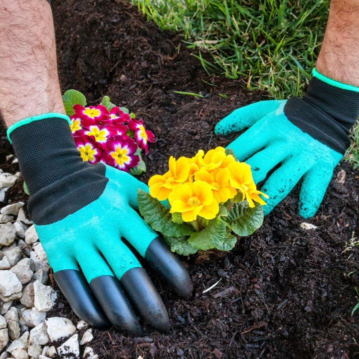 Guanti da giardino con artigli