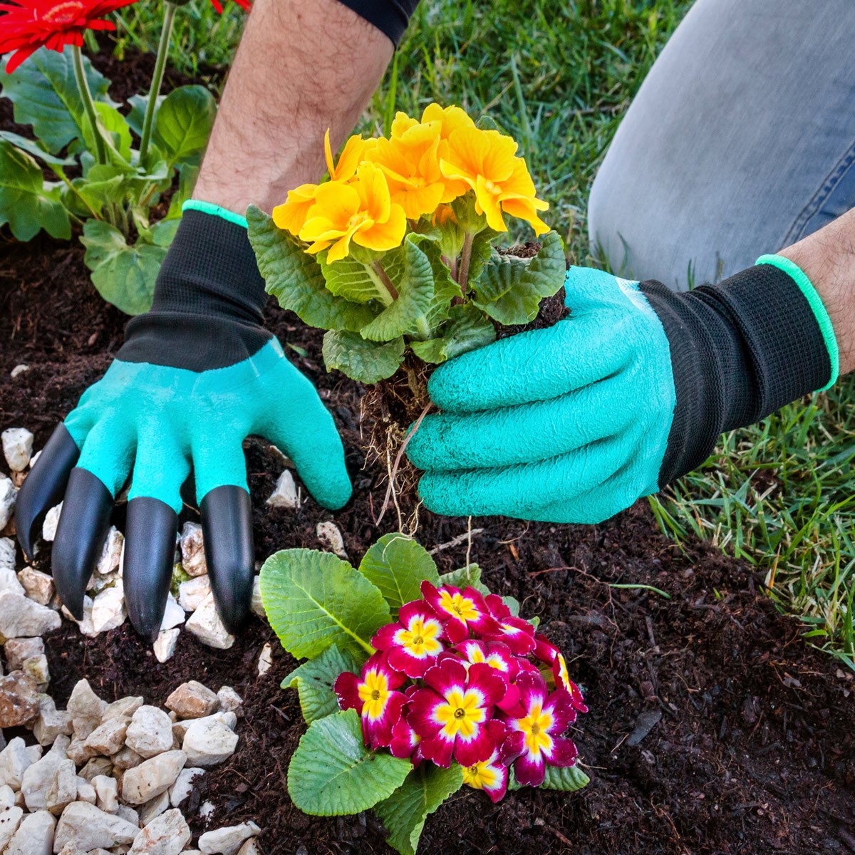 Guanti da giardino con artigli