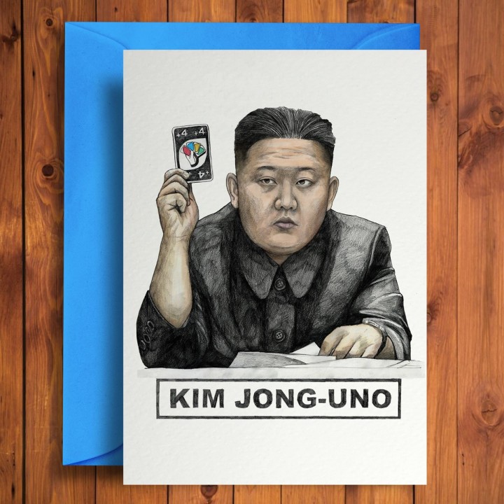 Biglietto di auguri Kim Jong-Uno