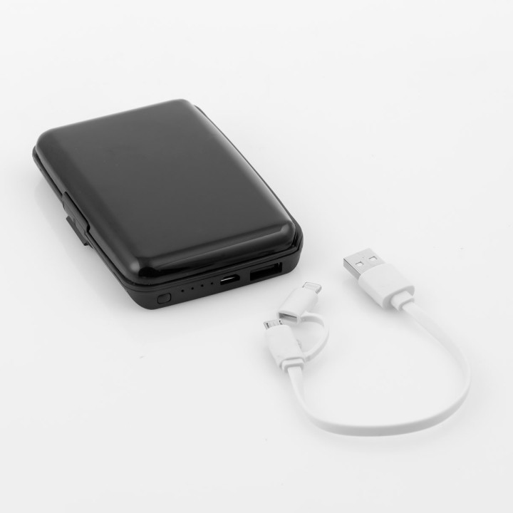 Portatessere di sicurezza con Powerbank