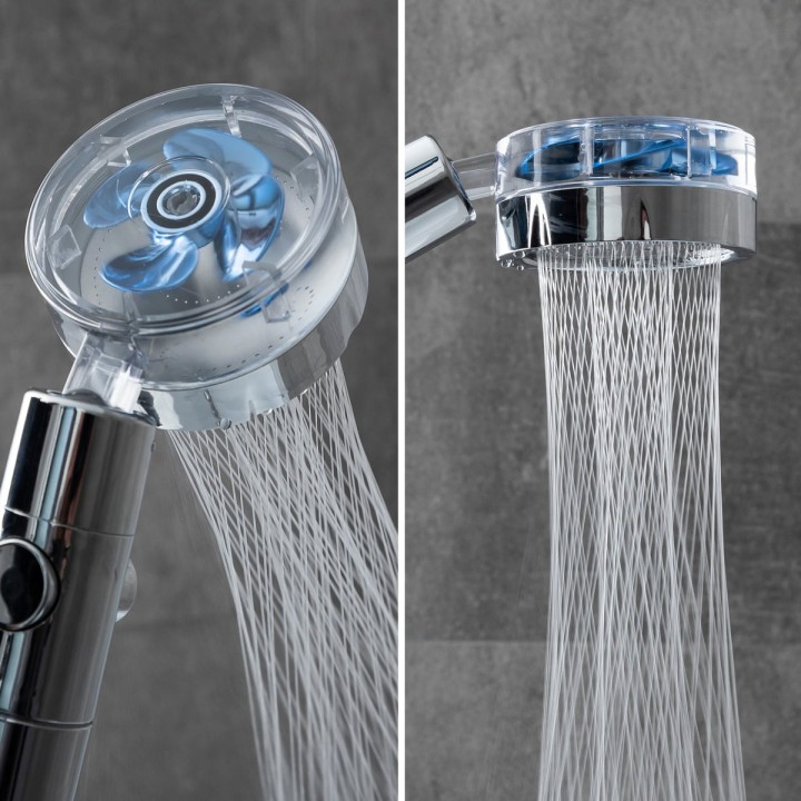 Soffione doccia con elica