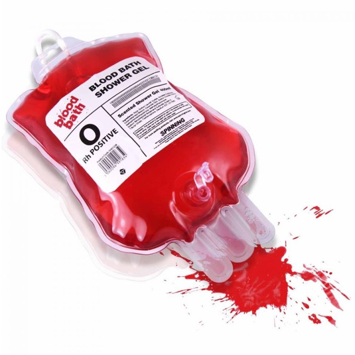 Sapone in sacca di sangue