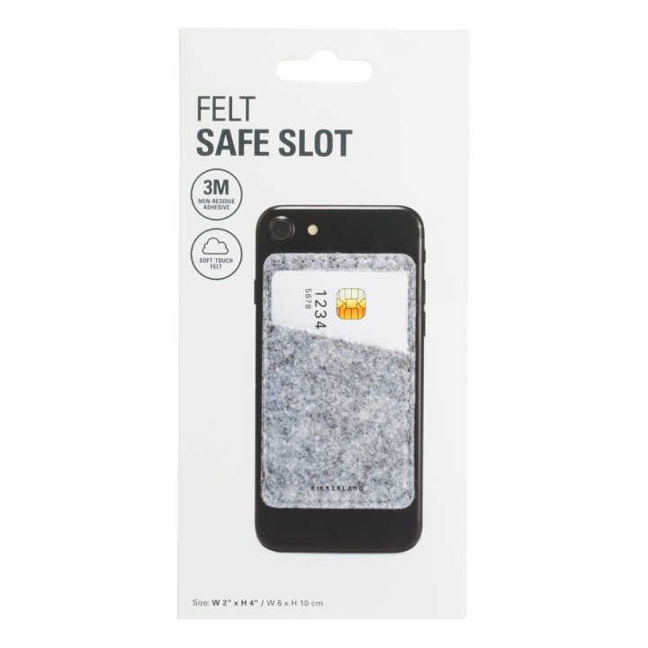 Portatessere in feltro per smartphone