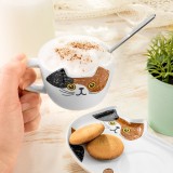 Tazza gatto con piattino