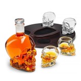 Decanter con bicchieri Teschio