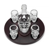 Decanter con bicchieri Teschio