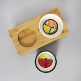 Doppia ciotola per animali Sushi