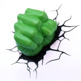 Luce da parete 3D Hulk