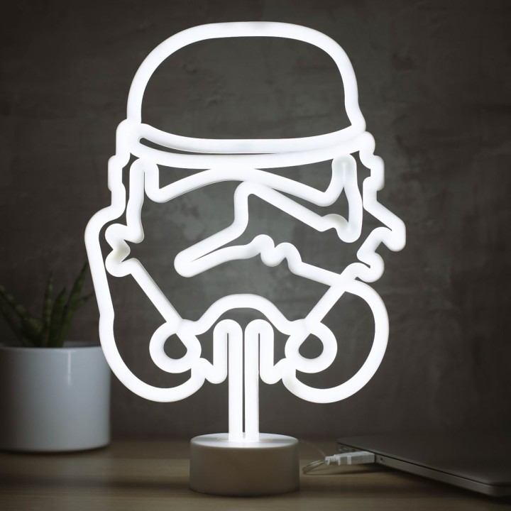 Lampada Stormtrooper stile neon