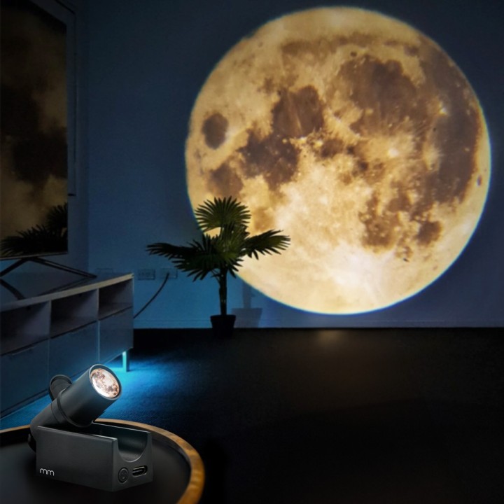 Micro proiettore Terra e Luna