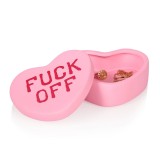 Cuore portaoggetti Fuck Off