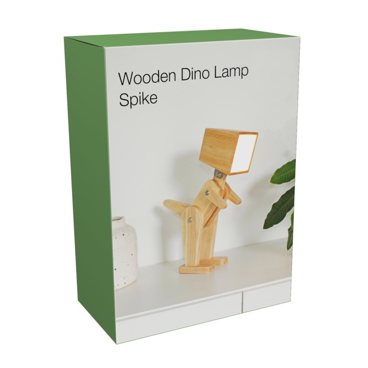 Lampada Dinosauro in legno