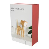 Lampada Gatto in legno