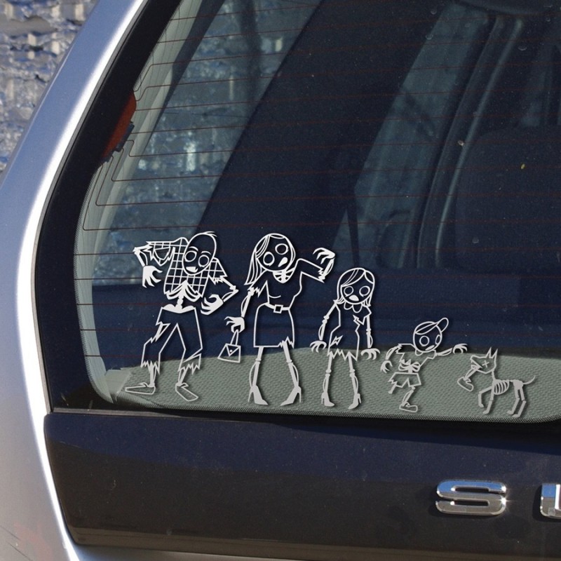 Adesivi Famiglia Zombie