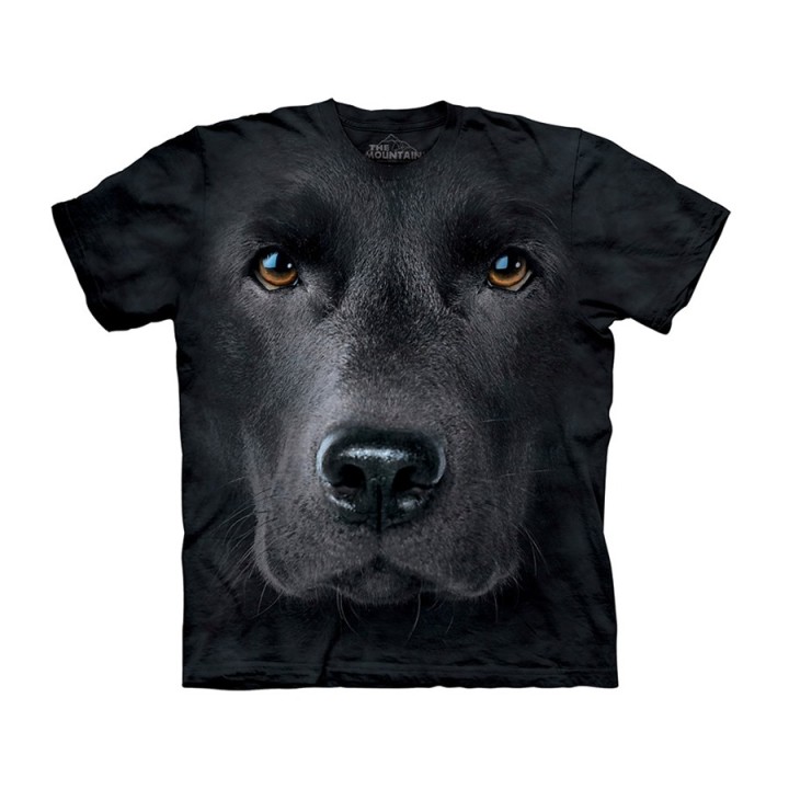 Maglietta Big Face Labrador Nero - Bambino
