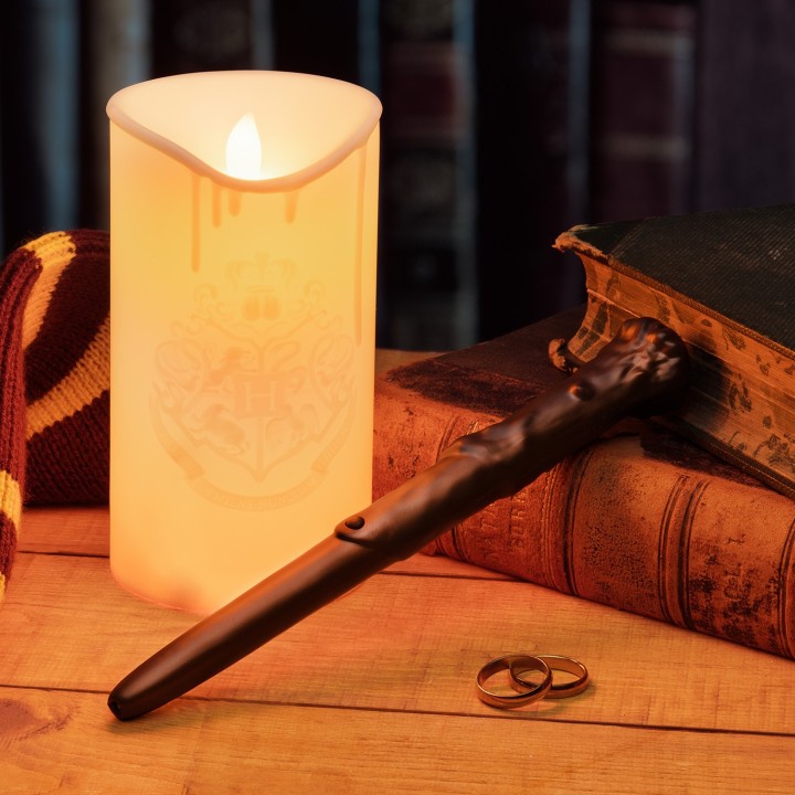 Candela LED di Harry Potter con bacchetta