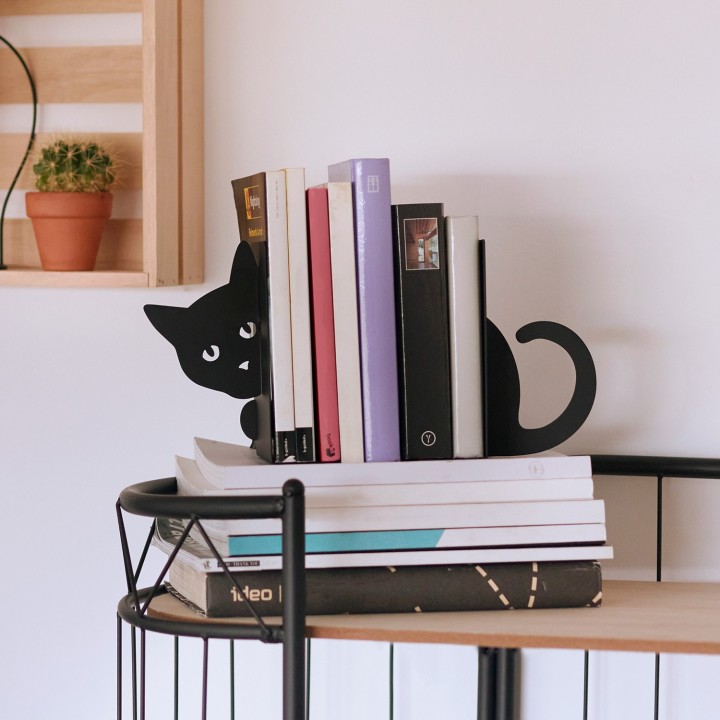 Fermalibri Gatto nascosto