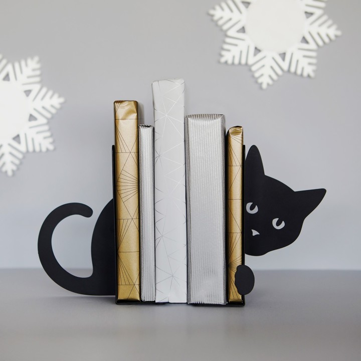 Fermalibri Gatto nascosto