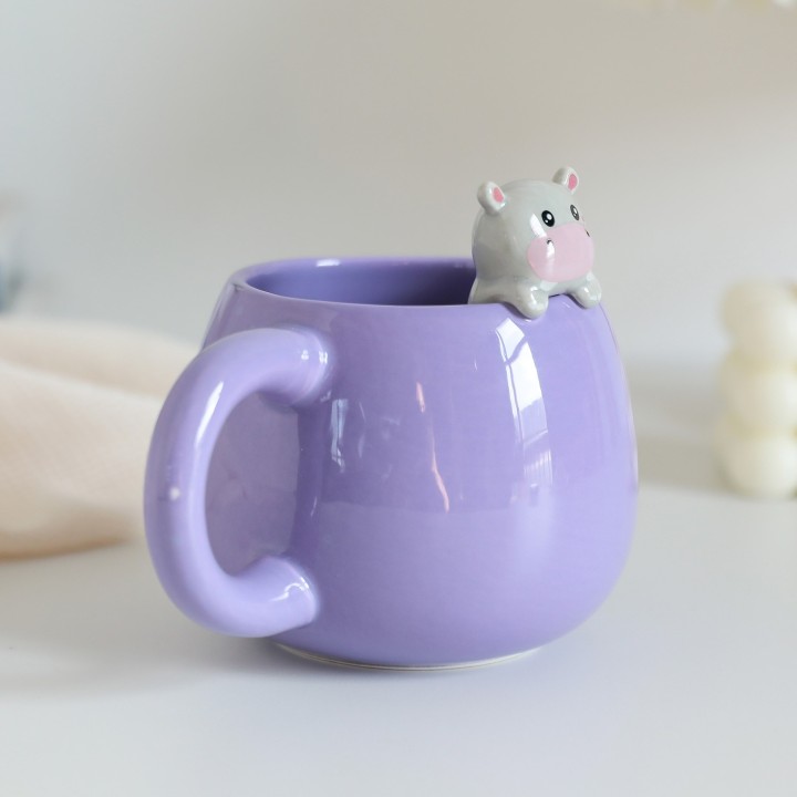 Tazza con ippopotamo