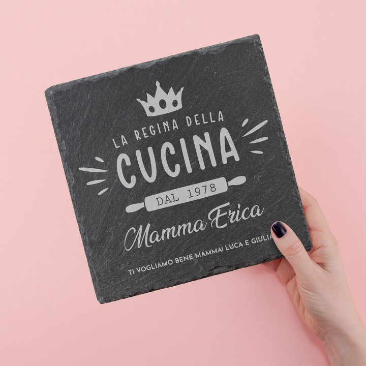 Piatto personalizzato Regina della cucina