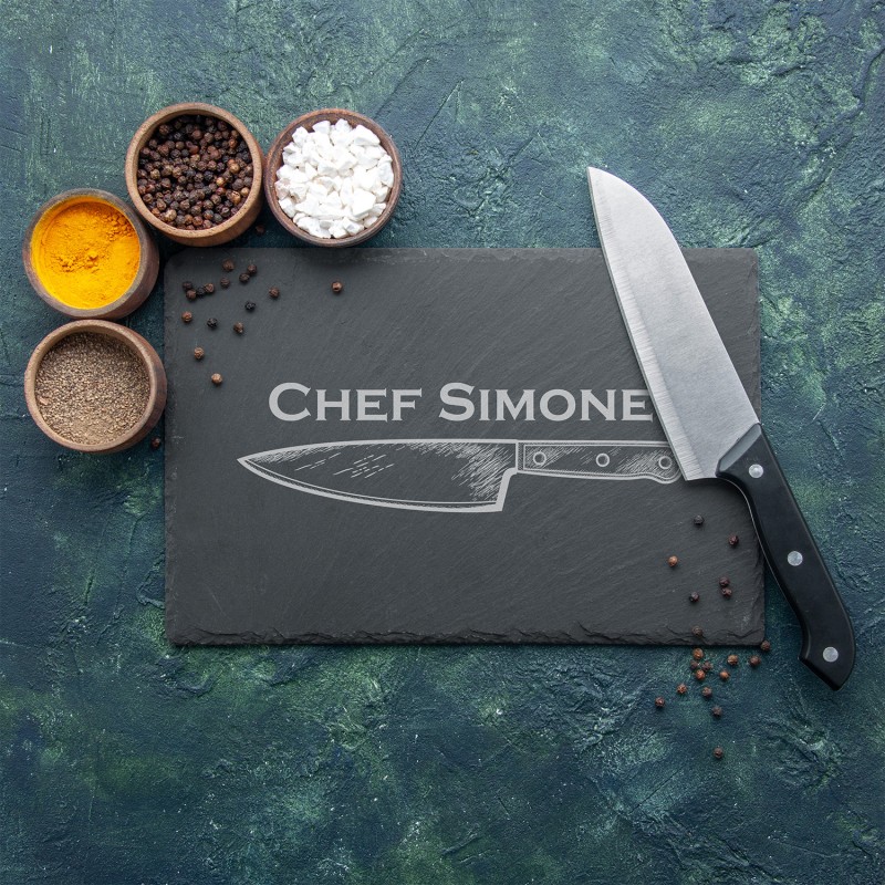 Piatto da Chef in ardesia personalizzato