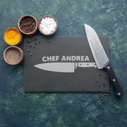 Piatto da Chef in ardesia personalizzato