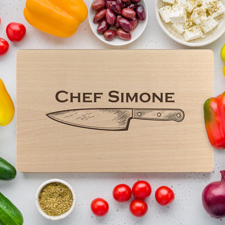Tagliere personalizzato da Chef