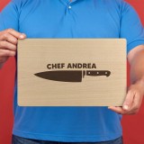 Tagliere personalizzato da Chef