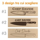 Tagliere personalizzato da Chef