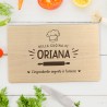 Tagliere personalizzato in cucina con amore