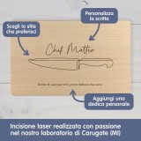 Tagliere personalizzato da Chef