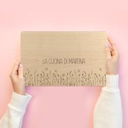 Tagliere personalizzato Prato fiorito