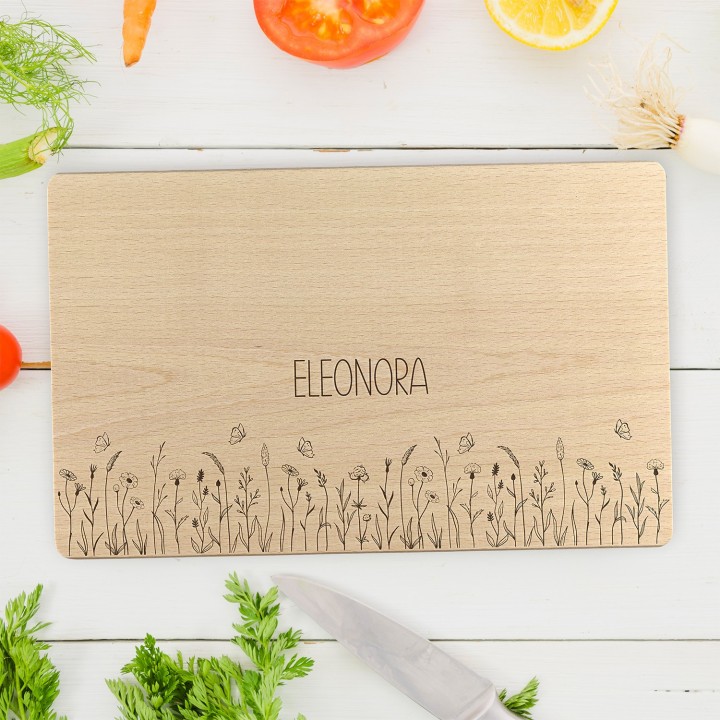 Tagliere personalizzato Prato fiorito