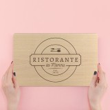 Tagliere personalizzato Ristorante di casa