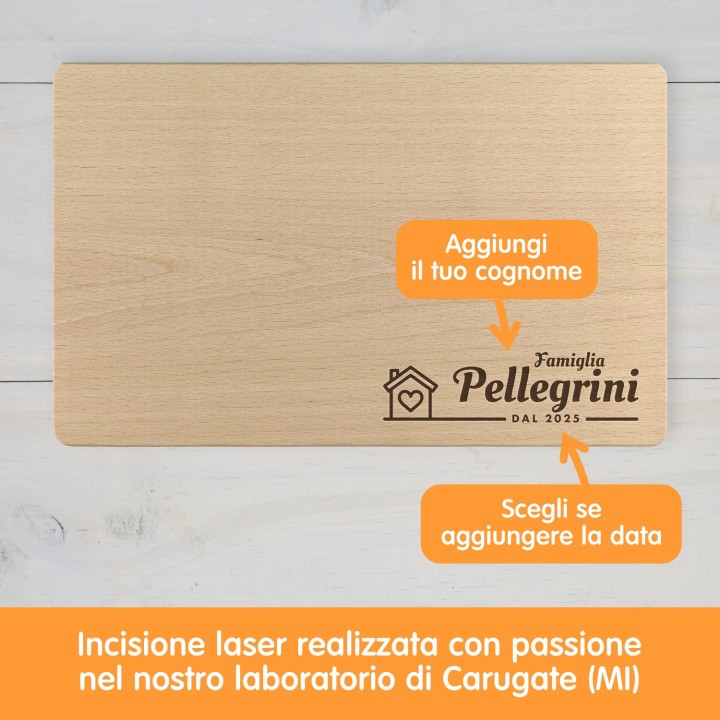 Tagliere personalizzato Famiglia dal...