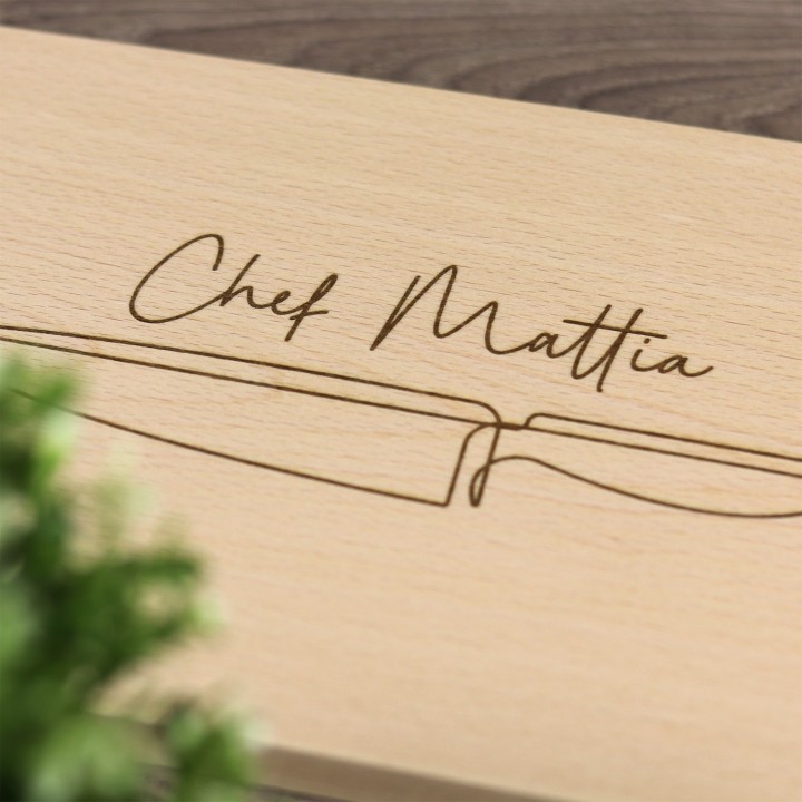 Tagliere personalizzato da Chef