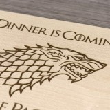 Tagliere personalizzato La cena sta arrivando